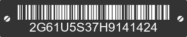 2017 CADILLAC XTS 2G61U5S37H9141424 VIN decoded