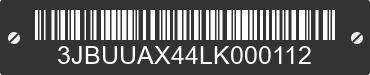 2020 CAN-AM Defender/Traxter 3JBUUAX44LK000112 VIN decoded