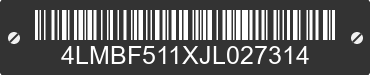 2018 CAPACITY TRUCKS TJ5000 4LMBF511XJL027314 VIN decoded