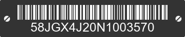 2022 CHARGER Charger 58JGX4J20N1003570 VIN decoded