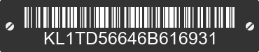 2006 CHEVROLET Aveo KL1TD56646B616931 VIN decoded