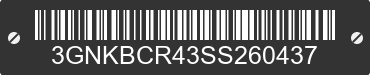 2025 CHEVROLET Blazer 3GNKBCR43SS260437 VIN decoded