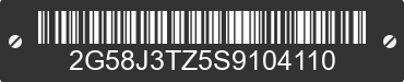 2025 CHEVROLET BrightDrop 600 2G58J3TZ5S9104110 VIN decoded