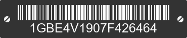 2007 CHEVROLET C4 1GBE4V1907F426464 VIN decoded