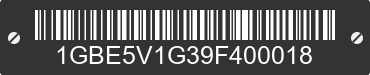 2009 CHEVROLET C5 1GBE5V1G39F400018 VIN decoded