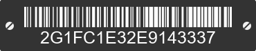 2014 CHEVROLET Camaro 2G1FC1E32E9143337 VIN decoded