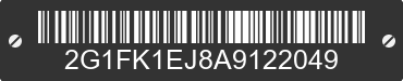 2010 CHEVROLET Camaro 2G1FK1EJ8A9122049 VIN decoded