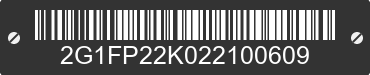 2002 CHEVROLET Camaro 2G1FP22K022100609 VIN decoded