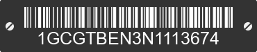 2022 CHEVROLET Colorado 1GCGTBEN3N1113674 VIN decoded