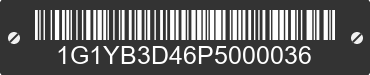 2023 CHEVROLET Corvette 1G1YB3D46P5000036 VIN decoded