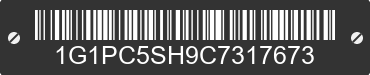 2012 CHEVROLET Cruze 1G1PC5SH9C7317673 VIN decoded
