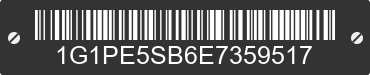 2014 CHEVROLET Cruze 1G1PE5SB6E7359517 VIN decoded