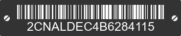 2011 CHEVROLET Equinox 2CNALDEC4B6284115 VIN decoded