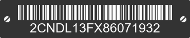 2008 CHEVROLET Equinox 2CNDL13FX86071932 VIN decoded