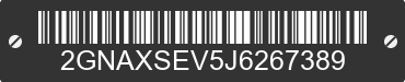2018 CHEVROLET Equinox 2GNAXSEV5J6267389 VIN decoded