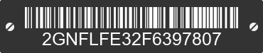 2015 CHEVROLET Equinox 2GNFLFE32F6397807 VIN decoded