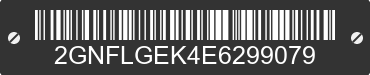 2014 CHEVROLET Equinox 2GNFLGEK4E6299079 VIN decoded