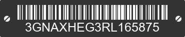 2024 CHEVROLET Equinox 3GNAXHEG3RL165875 VIN decoded