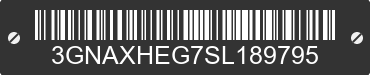 2025 CHEVROLET Equinox 3GNAXHEG7SL189795 VIN decoded
