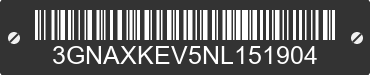 2022 CHEVROLET Equinox 3GNAXKEV5NL151904 VIN decoded