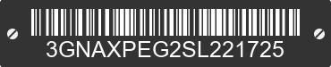2025 CHEVROLET Equinox 3GNAXPEG2SL221725 VIN decoded