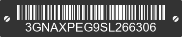 2025 CHEVROLET Equinox 3GNAXPEG9SL266306 VIN decoded