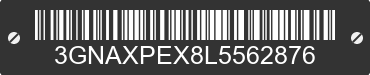2020 CHEVROLET Equinox 3GNAXPEX8L5562876 VIN decoded
