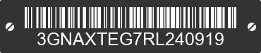 2024 CHEVROLET Equinox 3GNAXTEG7RL240919 VIN decoded