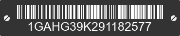 2009 CHEVROLET Express 1GAHG39K291182577 VIN decoded