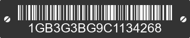 2012 CHEVROLET Express 1GB3G3BG9C1134268 VIN decoded