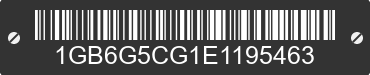 2014 CHEVROLET Express 1GB6G5CG1E1195463 VIN decoded