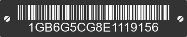 2014 CHEVROLET Express 1GB6G5CG8E1119156 VIN decoded