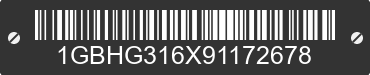 2009 CHEVROLET Express 1GBHG316X91172678 VIN decoded