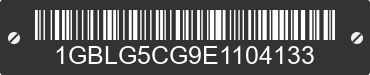 2014 CHEVROLET Express 1GBLG5CG9E1104133 VIN decoded