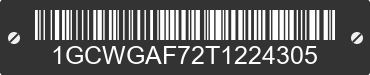 2026 CHEVROLET Express 1GCWGAF72T1224305 VIN decoded