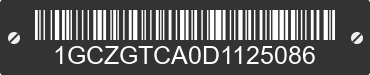 2013 CHEVROLET Express 1GCZGTCA0D1125086 VIN decoded
