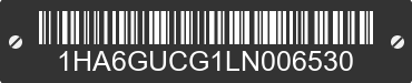 2020 CHEVROLET Express 1HA6GUCG1LN006530 VIN decoded