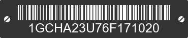 2006 CHEVROLET HHR 1GCHA23U76F171020 VIN decoded