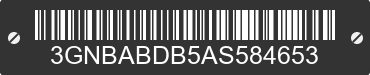 2010 CHEVROLET HHR 3GNBABDB5AS584653 VIN decoded