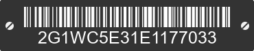2014 CHEVROLET Impala Limited 2G1WC5E31E1177033 VIN decoded