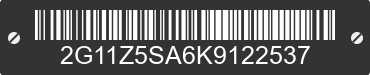 2019 CHEVROLET Impala 2G11Z5SA6K9122537 VIN decoded