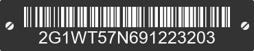 2009 CHEVROLET Impala 2G1WT57N691223203 VIN decoded