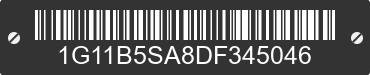 2013 CHEVROLET Malibu 1G11B5SA8DF345046 VIN decoded