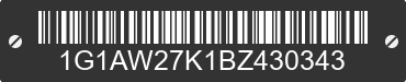 1981 CHEVROLET Malibu 1G1AW27K1BZ430343 VIN decoded