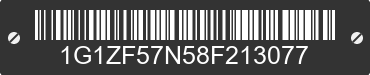 2008 CHEVROLET Malibu 1G1ZF57N58F213077 VIN decoded