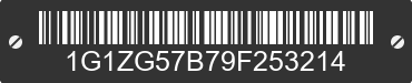 2009 CHEVROLET Malibu 1G1ZG57B79F253214 VIN decoded