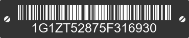 2005 CHEVROLET Malibu 1G1ZT52875F316930 VIN decoded