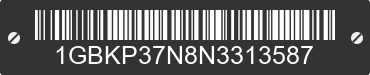 1992 CHEVROLET P - Series 1GBKP37N8N3313587 VIN decoded