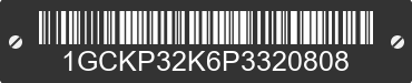 1993 CHEVROLET P - Series 1GCKP32K6P3320808 VIN decoded