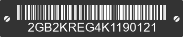 2019 CHEVROLET Silverado HD 2GB2KREG4K1190121 VIN decoded